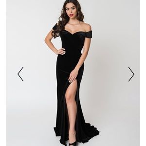 Black formal gown